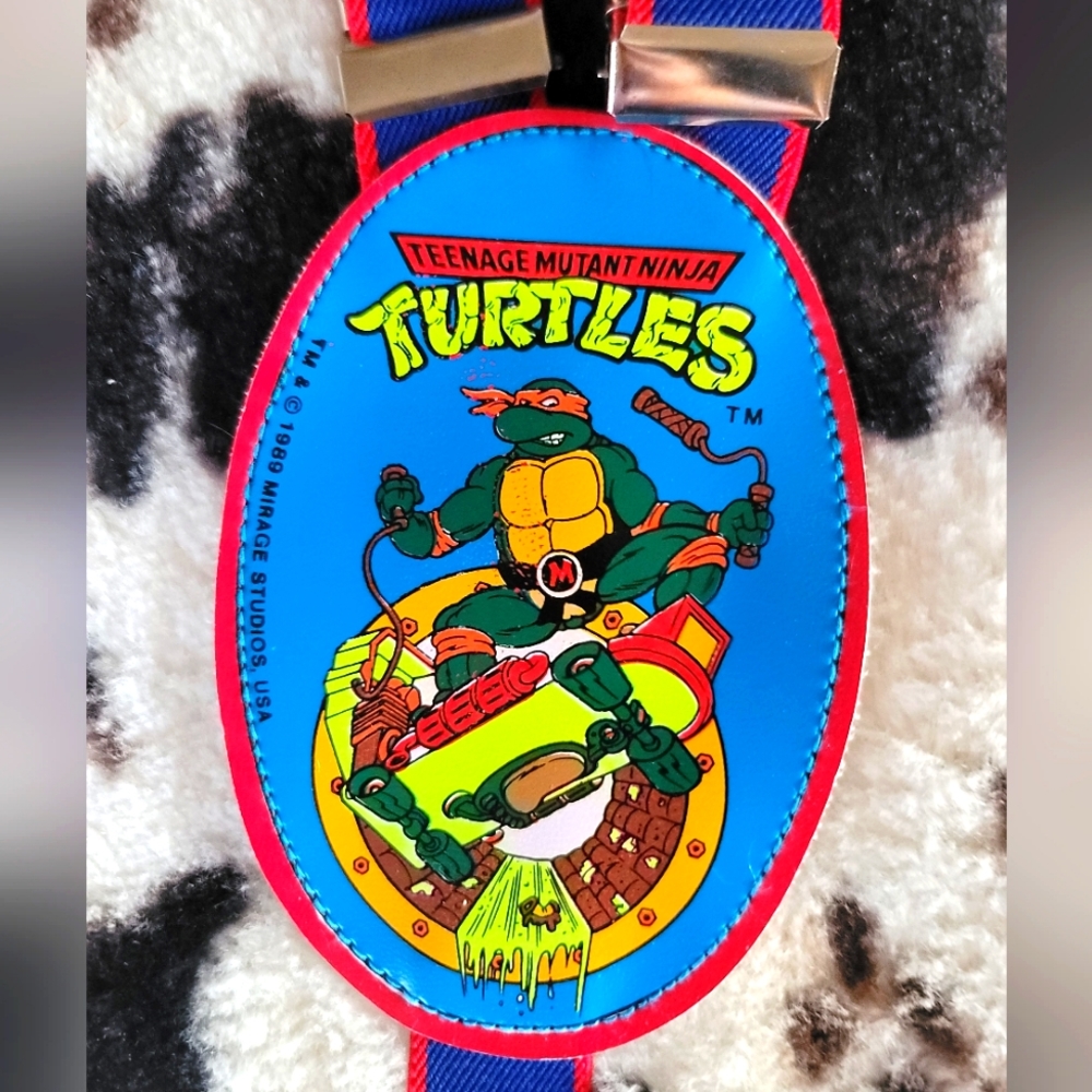 Vintage ninja turtle suspender for toddler